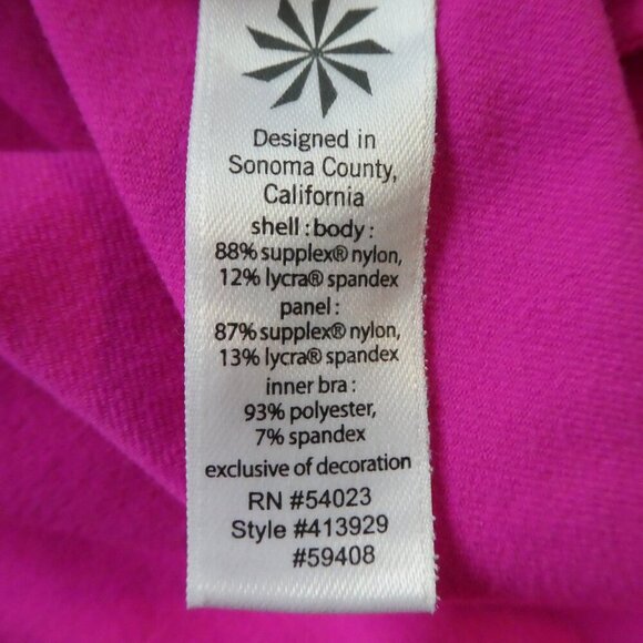 Athleta Prasada Pink Racerback Shelf Bra Athletic Exercise Tank Top Womens Med - Picture 7 of 7